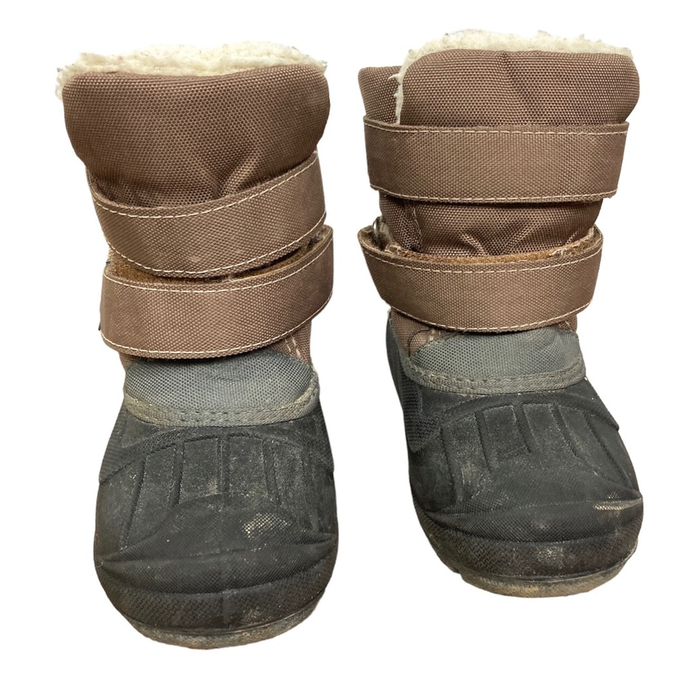 Cat & Jack Brown and Black Winter Boots